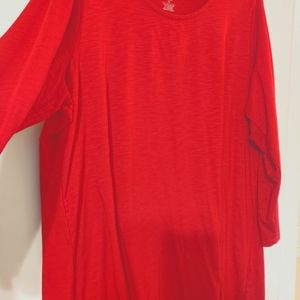 Cherry red tunic